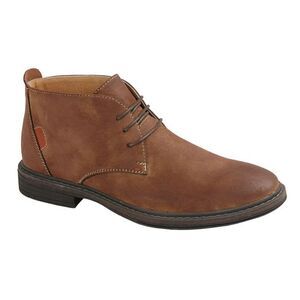Goor Mens 3 Eye Synthetic Nubuck Desert Boots / Tan
